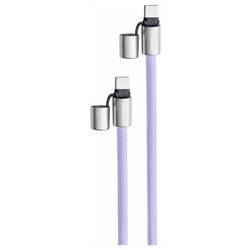 Intenso Kabel USB-C USB 2.0 USB-C ® zástrčka, USB-C ® zástrčka 1.65 m fialová šňůrka na mobilní telefon 7991003 datový kabel, nabíjecí kabel