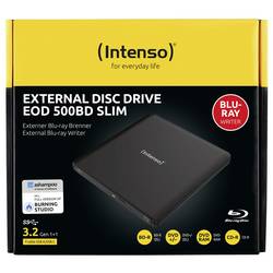 Intenso EOD 500BD Slim externí Blu-ray vypalovačka Retail microUSB 3.0 černá