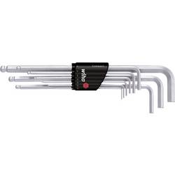 Wiha Winkelschraubendrehersatz 9tlg 1,5-10mm 6knt Kugelkopf/Halter inbus sada klíčů 1.5 mm, 2 mm, 2.5 mm, 3 mm, 4 mm, 5 mm, 6 mm, 8 mm, 10 mm 1.5 mm 9dílná