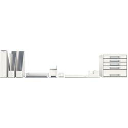 Leitz WOW Duo 53621001 stojací pořadač na dokumenty DIN A4, DIN C4 bílá, šedá polystyren 1 ks