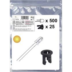 Quadrios 25O225 sada LED žlutá kulatý 5 mm 2500 mcd 20 mA 2.0 V