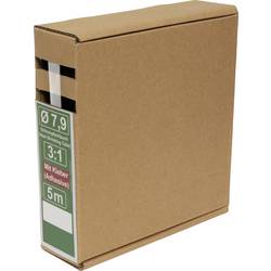 Quadrios 25CA501 smršťovací bužírka s lepidlem transparentní 7.9 mm 2.6 mm Poměr smrštění:3:1 5 m