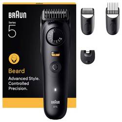 Braun Braun Series 5 Beard Trimmer BT5520 zastřihovač vousů, přesný zastřihovač omyvatelný černá