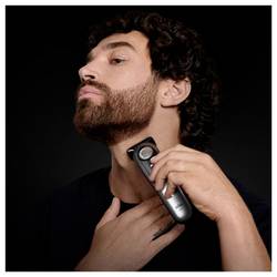 Braun Braun BT9560 Beardtrimmer Series 9 zastřihovač vousů, přesný zastřihovač omyvatelný černá, stříbrná