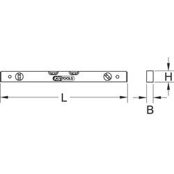 KS Tools 2045810 204.5810 elektrikářská vodováha 800 mm 0.5 mm