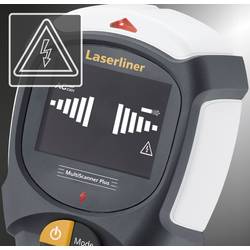 Laserliner detektor MultiScanner Plus 080.967A Detekční hloubka (max.) 12 m Druh materiálu železných kovů, dřeva, plastů, neželezných kovů, kabely vedoucí