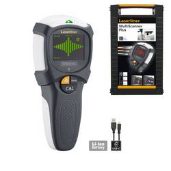 Laserliner detektor MultiScanner Plus 080.967A Detekční hloubka (max.) 12 m Druh materiálu železných kovů, dřeva, plastů, neželezných kovů, kabely vedoucí