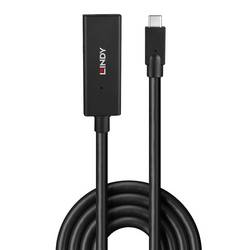 LINDY Kabel USB-C USB 3.2 Gen2 USB-C ® zástrčka, USB-C ® zásuvka 5.00 m černá 43364