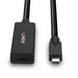 LINDY Kabel USB-C USB 3.2 Gen2 USB-C ® zástrčka, USB-C ® zásuvka 5.00 m černá 43364