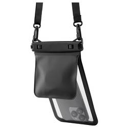 Renkforce Wasserdichte Smartphone Hülle venkovní pouzdro Universal Universal Černá, transparentní vodotěsný, prachotěsný, S poutkem pro zavěšení RF-6956970