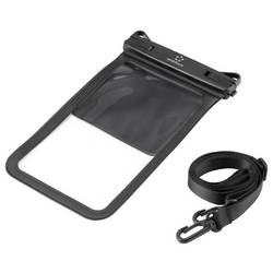 Renkforce Wasserdichte Smartphone Hülle venkovní pouzdro Universal Universal Černá, transparentní vodotěsný, prachotěsný, S poutkem pro zavěšení RF-6956970