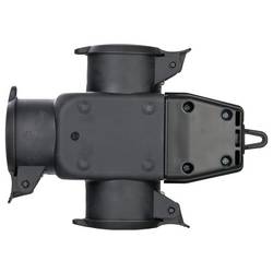 Brennenstuhl 1082120 3násobná zásuvka guma 230 V černá IP44