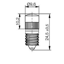 Signal Construct MWGE25579 LED žárovka bílá E10 130 V/AC