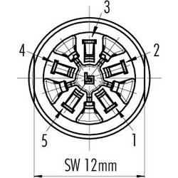 binder 09 0762 090 05 09 0762 090 05-20 přírubová zásuvka , 1 ks