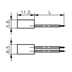 Signal Construct KDS2L100 indikační LED bílá, černá Bulk