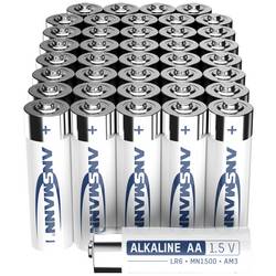 Ansmann tužková baterie AA alkalicko-manganová, 1.5 V, 40 ks