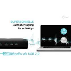 i-tec USB-C® dokovací stanice I-TEC Universal 6x 4K Display DS+PD140W