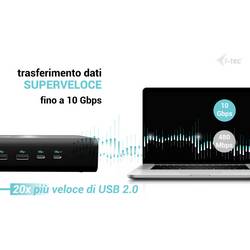 i-tec USB-C® dokovací stanice I-TEC Universal 6x 4K Display DS+PD140W