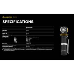ArmyTek Elf C1 warmweiß F05103W LED kapesní svítilna napájeno akumulátorem 1023 lm 65 g