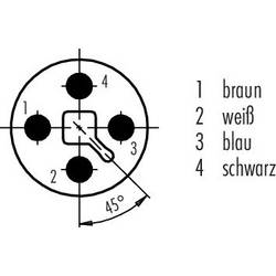 binder 77 0629 0000 50704-0200 77 0629 0000 50704-0200-20 upravený kulatý faston, 1 ks