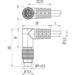 binder 79 1401 72 02 79 1401 72 02-20 upravený kulatý faston, 1 ks