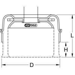 KS Tools 340.0027 Nerezový ocelový hrncový kartáč 0,5 mm, Ø 90 mm