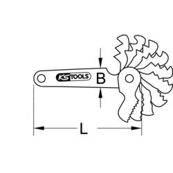 KS Tools 3000622 300.0622 Trapézová závitová měrka
