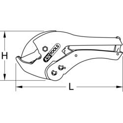 Automatické nůžky na trubky z plastu 0-42 mm, 230 mm KS Tools 222.0005
