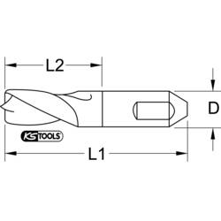 KS Tools 332.0106 HSSE vrtačka se svarovým bodem, 6 mm