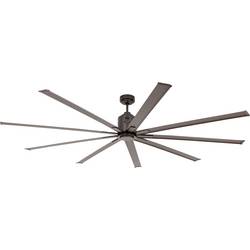 CasaFan BIG SMOOTH ECO 220 BZ-BZ Flügel Bronze stropní ventilátor 35 W (Ø x v) 224 cm x 460 mm bronzová s dálkovým ovládáním, s časovačem, vhodný i pro zimní