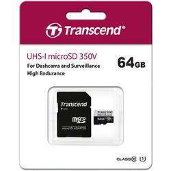 Transcend High Endurance 350V paměťová karta microSDXC 64 GB Class 10, UHS-I vč. SD adaptéru