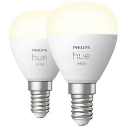 Philips Hue LED žárovka (sada 2 ks) 871951435677100 Energetická třída (EEK2021): G (A - G) Hue White Luster Doppelpack 2x470lm E14 11.4 W teplá bílá