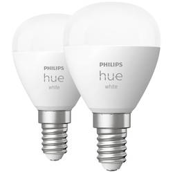Philips Hue LED žárovka (sada 2 ks) 871951435677100 Energetická třída (EEK2021): G (A - G) Hue White Luster Doppelpack 2x470lm E14 11.4 W teplá bílá