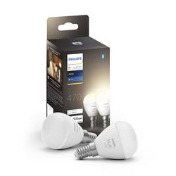 Philips Hue LED žárovka (sada 2 ks) 871951435677100 Energetická třída (EEK2021): G (A - G) Hue White Luster Doppelpack 2x470lm E14 11.4 W teplá bílá