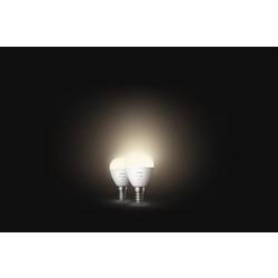 Philips Hue LED žárovka (sada 2 ks) 871951435677100 Energetická třída (EEK2021): G (A - G) Hue White Luster Doppelpack 2x470lm E14 11.4 W teplá bílá