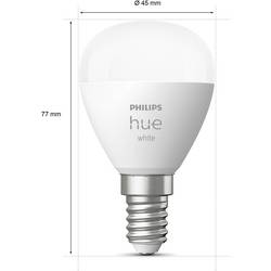Philips Hue LED žárovka (sada 2 ks) 871951435677100 Energetická třída (EEK2021): G (A - G) Hue White Luster Doppelpack 2x470lm E14 11.4 W teplá bílá