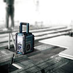 Makita DMR112 DMR112 odolné rádio, DAB+, FM, AUX, Bluetooth, USB, voděodolné, tyrkysová, černá