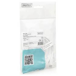 Digitus Kabel USB-C USB 2.0 USB-C ® zástrčka 0.50 m bílá (matná) Vynikající odolnost proti stárnutí, flexibilní provedení, flexibilní vnitřní vodič, Dobrá