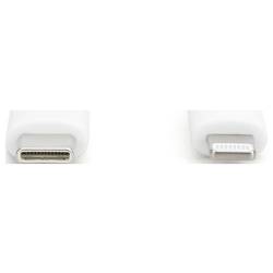 Digitus USB kabel USB 2.0 Apple Lightning konektor, USB-C ® zástrčka 0.50 m bílá flexibilní provedení, flexibilní provedení, s USB, silikonový, Vynikající