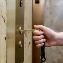 KEY SMART věšák na klíče KS904-BRS CleanKey mosaz 1 ks
