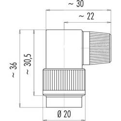 binder 99 0614 72 05 99 0614 72 05-20 úhlová zásuvka, 1 ks