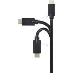 Renkforce USB kabel USB 3.2 Gen2x2 USB-C ® zástrčka 2.00 m černá stíněný RF-4531576