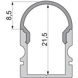 Deko Light 979522 Endkappe R-AU-02-10 Set 2 Stk, Schwarz koncová krytka profilu plast (d x š x v) 16 x 6 x 23.5 mm Piece 1 ks