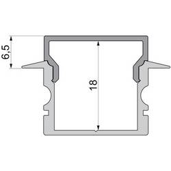 Deko Light 979151 Endkappe H-ET-02-15 Set 2 Stk, Grau koncová krytka profilu plast (d x š x v) 30 x 6 x 20 mm 1 ks