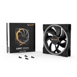 BeQuiet Light Wings PC větrák s krytem černá (š x v x h) 140 x 25 x 140 mm včetně LED osvětlení