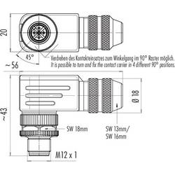 binder 99 1437 920 05 neupravený zástrčkový konektor pro senzory - aktory, 99 1437 920 05-20, piny: 5, 1 ks