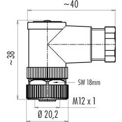 binder 99 0486 52 08 neupravený zástrčkový konektor pro senzory - aktory, 99 0486 52 08-20, piny: 8, 1 ks