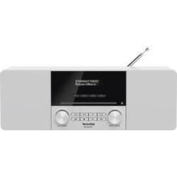 TechniSat DIGITRADIO 3 stolní rádio DAB+, FM CD, USB, Bluetooth vč. dálkového ovládání, funkce alarmu, s USB nabíječkou bílá