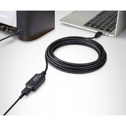 Renkforce USB kabel USB 2.0 USB-A zástrčka, USB-A zásuvka 10.00 m černá Aktivní se zesílením signálu RF-4535084