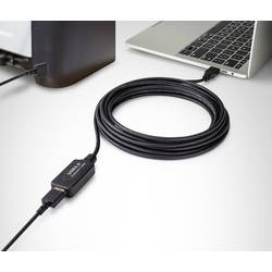 Renkforce USB kabel USB 2.0 USB-A zástrčka, USB-A zásuvka 5.00 m černá Aktivní se zesílením signálu RF-4535052